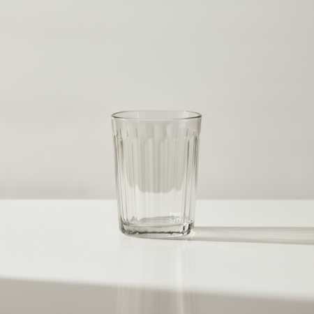 Ribbed Glass Tumbler